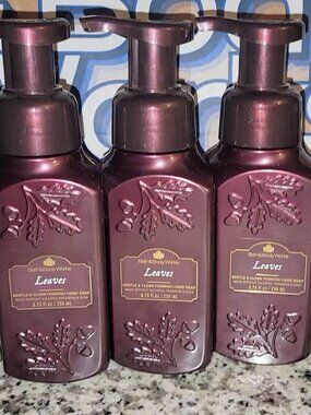 🎉 3 NEW Bath & Body Works LEAVES Gentle 8.75 fl oz